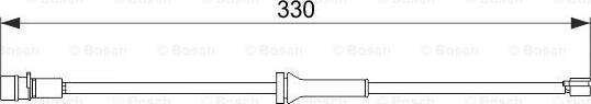 BOSCH 1 987 474 581 - Warning Contact, brake pad wear www.autospares.lv