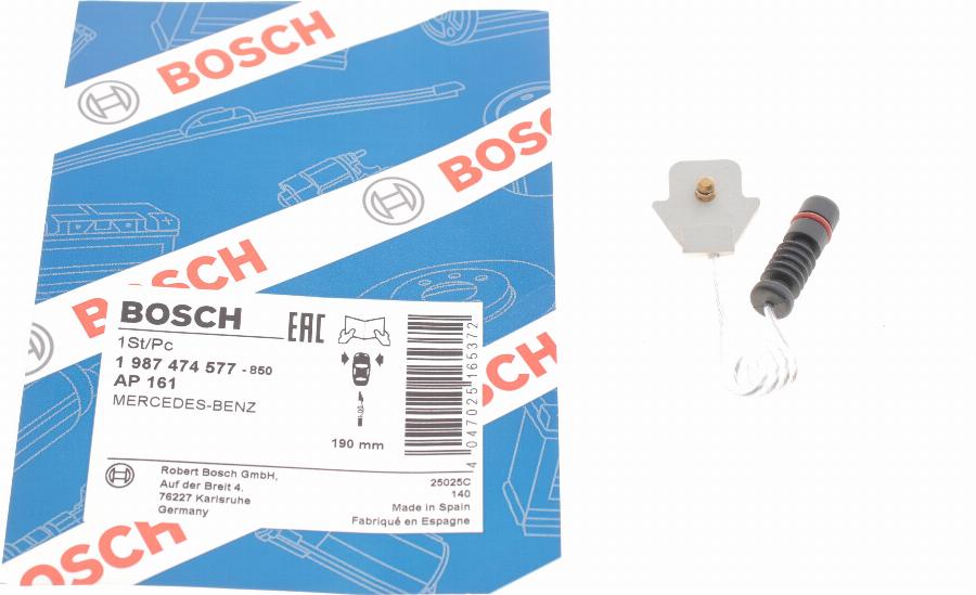 BOSCH 1 987 474 577 - Indikators, Bremžu uzliku nodilums www.autospares.lv