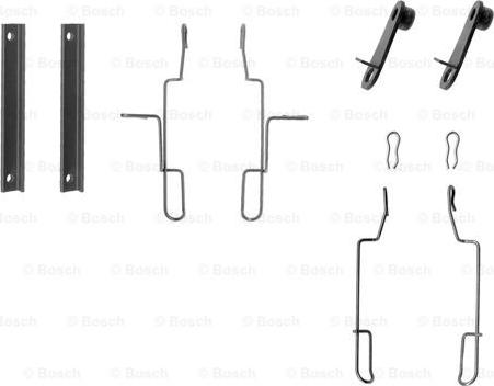 BOSCH 1 987 474 196 - Piederumu komplekts, Disku bremžu uzlikas autospares.lv