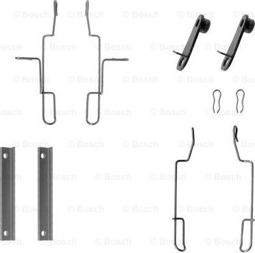 BOSCH 1 987 474 214 - Piederumu komplekts, Disku bremžu uzlikas autospares.lv