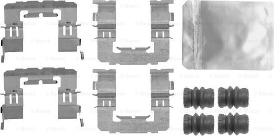 BOSCH 1 987 474 765 - Piederumu komplekts, Disku bremžu uzlikas www.autospares.lv