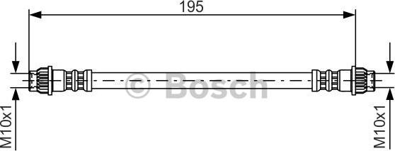 BOSCH 1 987 476 956 - Bremžu šļūtene www.autospares.lv