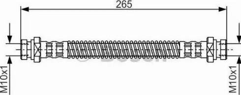 BOSCH 1 987 476 965 - Bremžu šļūtene www.autospares.lv