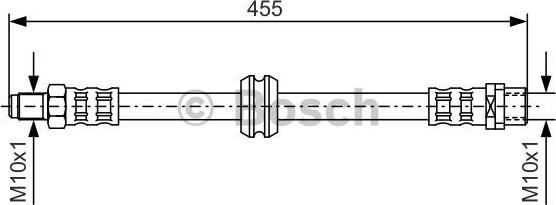 BOSCH 1 987 476 444 - Тормозной шланг www.autospares.lv