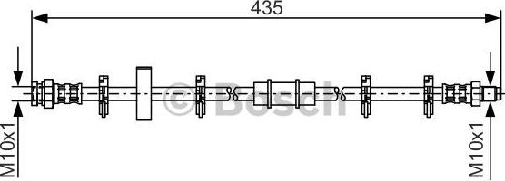 BOSCH 1 987 476 442 - Bremžu šļūtene www.autospares.lv