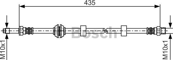 BOSCH 1 987 476 415 - Bremžu šļūtene www.autospares.lv