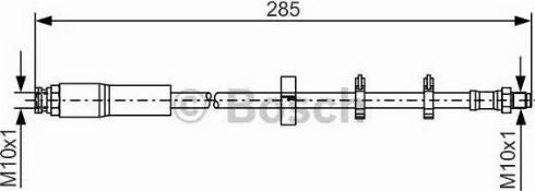 BOSCH 1 987 476 428 - Bremžu šļūtene www.autospares.lv