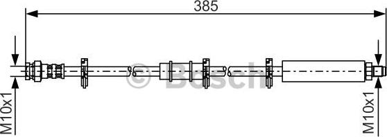 BOSCH 1 987 476 548 - Bremžu šļūtene www.autospares.lv