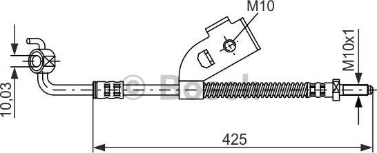 BOSCH 1 987 476 568 - Bremžu šļūtene autospares.lv