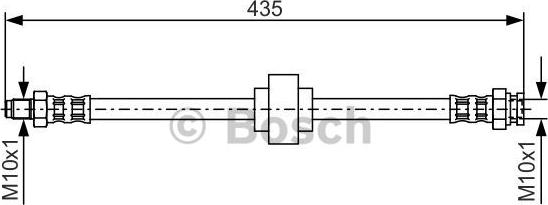 BOSCH 1 987 476 521 - Bremžu šļūtene www.autospares.lv