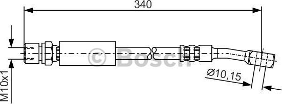 BOSCH 1 987 476 691 - Bremžu šļūtene www.autospares.lv