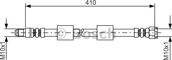 BOSCH 1 987 476 650 - Тормозной шланг www.autospares.lv