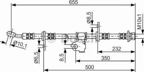 BOSCH 1 987 476 665 - Bremžu šļūtene www.autospares.lv