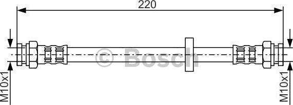 BOSCH 1 987 476 633 - Bremžu šļūtene www.autospares.lv