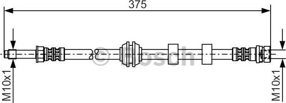 BOSCH 1 987 476 626 - Bremžu šļūtene www.autospares.lv