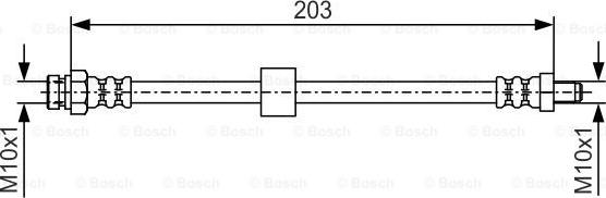 BOSCH 1 987 476 035 - Bremžu šļūtene www.autospares.lv