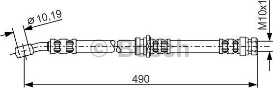 BOSCH 1 987 476 076 - Bremžu šļūtene www.autospares.lv