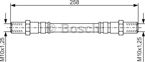 BOSCH 1 987 476 192 - Bremžu šļūtene autospares.lv