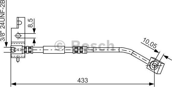 BOSCH 1 987 476 149 - Bremžu šļūtene www.autospares.lv