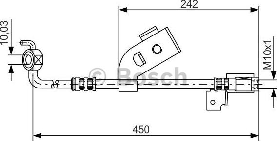 BOSCH 1 987 476 184 - Bremžu šļūtene autospares.lv