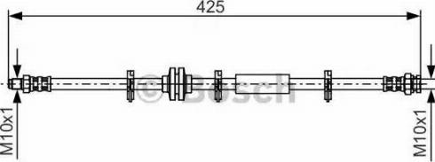 BOSCH 1 987 476 864 - Bremžu šļūtene www.autospares.lv