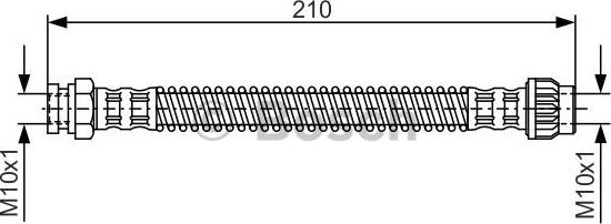 BOSCH 1 987 476 867 - Bremžu šļūtene www.autospares.lv