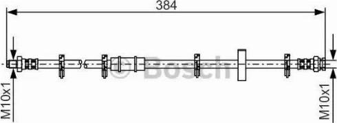 BOSCH 1 987 476 881 - Bremžu šļūtene www.autospares.lv