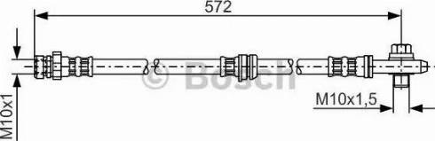 BOSCH 1 987 476 397 - Bremžu šļūtene www.autospares.lv