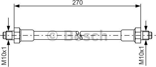 BOSCH 1 987 476 389 - Bremžu šļūtene www.autospares.lv