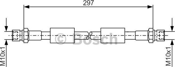 BOSCH 1 987 476 380 - Тормозной шланг www.autospares.lv