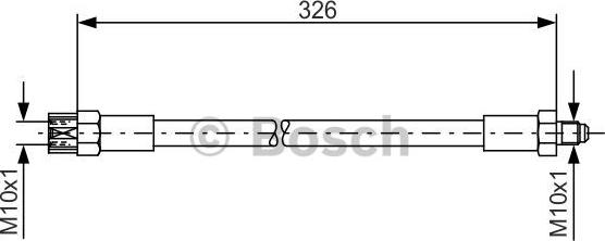 BOSCH 1 987 476 339 - Тормозной шланг www.autospares.lv