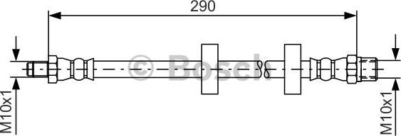 BOSCH 1 987 476 334 - Тормозной шланг www.autospares.lv