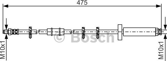 BOSCH 1 987 476 329 - Bremžu šļūtene www.autospares.lv