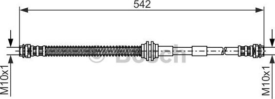 BOSCH 1 987 476 325 - Bremžu šļūtene www.autospares.lv