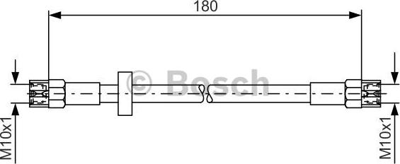 BOSCH 1 987 476 216 - Тормозной шланг www.autospares.lv