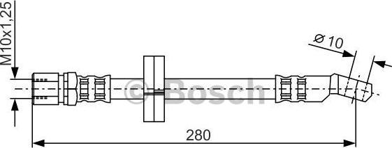 BOSCH 1 987 476 239 - Bremžu šļūtene www.autospares.lv