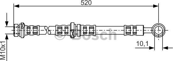 BOSCH 1 987 476 767 - Bremžu šļūtene www.autospares.lv