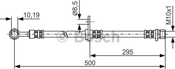 BOSCH 1 987 476 736 - Bremžu šļūtene www.autospares.lv