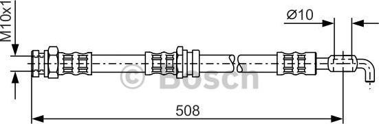 BOSCH 1 987 476 733 - Bremžu šļūtene autospares.lv