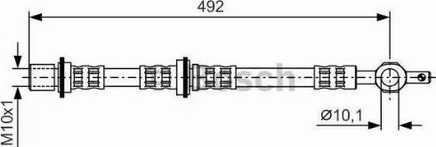 BOSCH 1 987 476 724 - Bremžu šļūtene www.autospares.lv