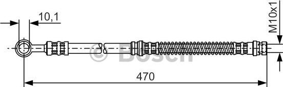 BOSCH 1 987 476 775 - Bremžu šļūtene www.autospares.lv