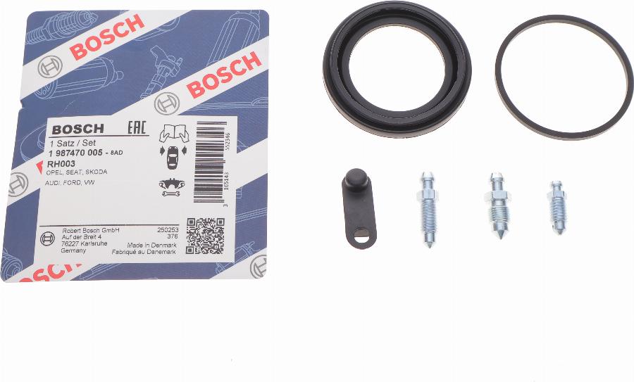 BOSCH 1 987 470 005 - Ремкомплект, тормозной суппорт www.autospares.lv