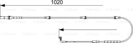 BOSCH 1 987 473 541 - Indikators, Bremžu uzliku nodilums www.autospares.lv