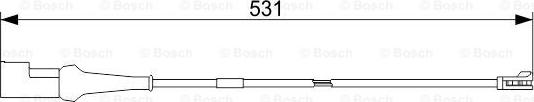 BOSCH 1 987 473 551 - Indikators, Bremžu uzliku nodilums autospares.lv