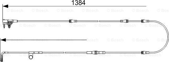 BOSCH 1 987 473 565 - Warning Contact, brake pad wear www.autospares.lv