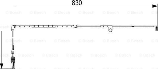 BOSCH 1 987 473 561 - Indikators, Bremžu uzliku nodilums www.autospares.lv