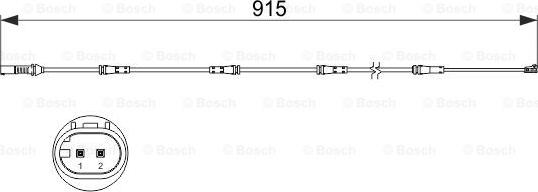 BOSCH 1 987 473 509 - Indikators, Bremžu uzliku nodilums www.autospares.lv