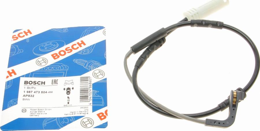 BOSCH 1 987 473 504 - Indikators, Bremžu uzliku nodilums www.autospares.lv