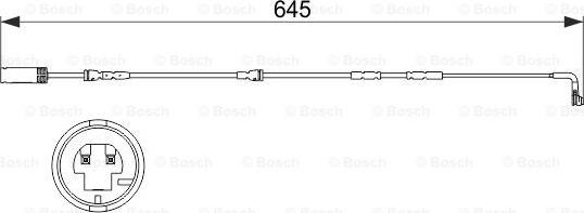 BOSCH 1 987 473 504 - Indikators, Bremžu uzliku nodilums www.autospares.lv