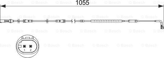 BOSCH 1 987 473 506 - Indikators, Bremžu uzliku nodilums www.autospares.lv